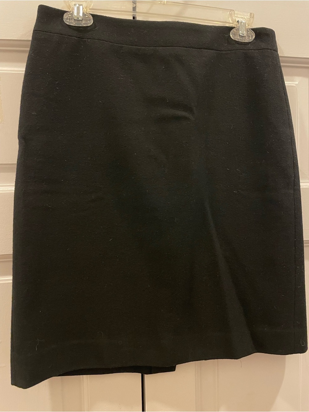 J. Crew Black Wool Pencil Skirt